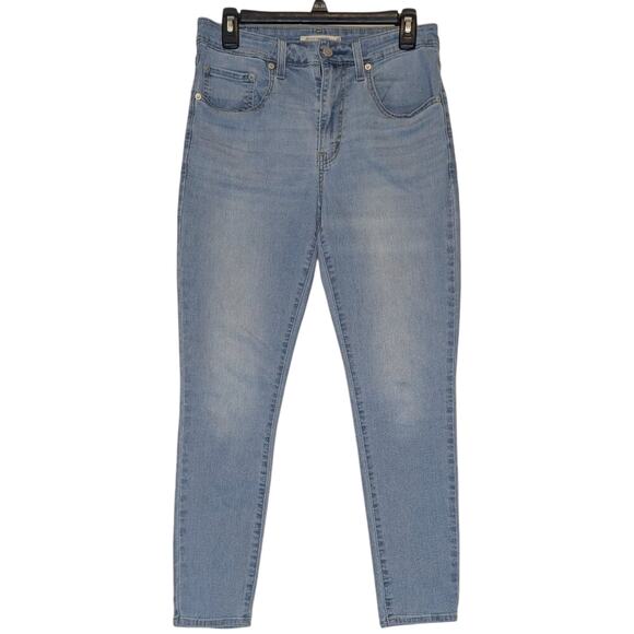 Levi's 721 Women's High Rise Skinny Fit Light Wash Denim Blue Jeans Size 30 - Picture 1 of 6